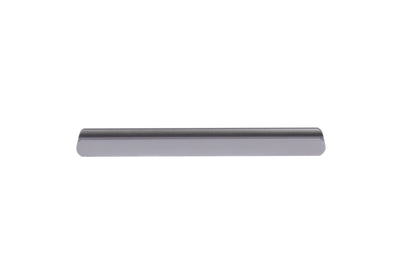 Adele handle AL-0016, grey aluminum, L115mm CC96mm, brushed finish, for kitchen drawers by Mantara