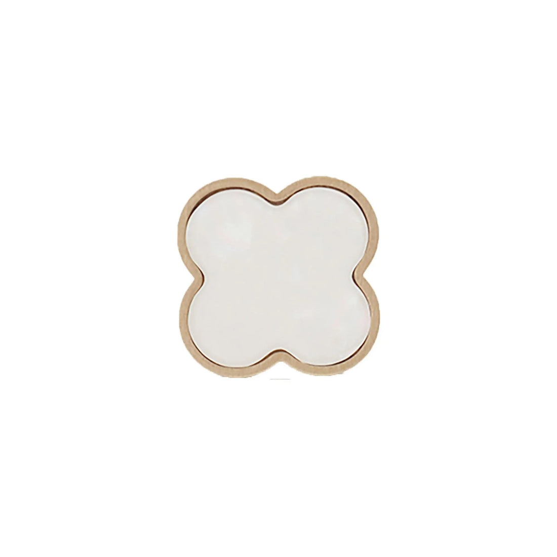 Alhambra knob made of brass and acrylic in Shell White, Dark Green, Yellow Snow, Magic Dark Pink, Magic Shell, Lattice Brass or White finishes, model A-0006 by Mantara, A-0006.
