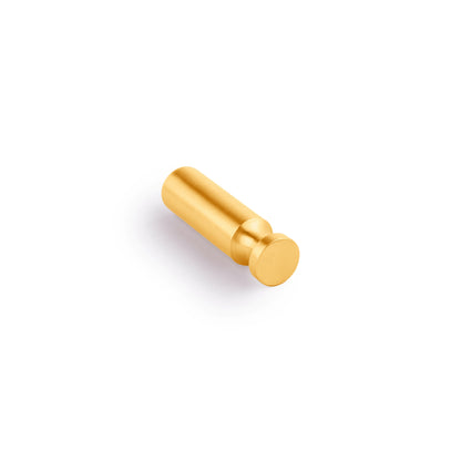 Wall hook made of solid brass in polished gold finish by Mantara, model B-0092 -  hook, brass hook, coat hook.