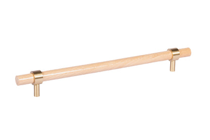 Mantara Aranya Handle W-0053 is a modern beech wood handle, ideal for kitchen drawers, dresser drawers.