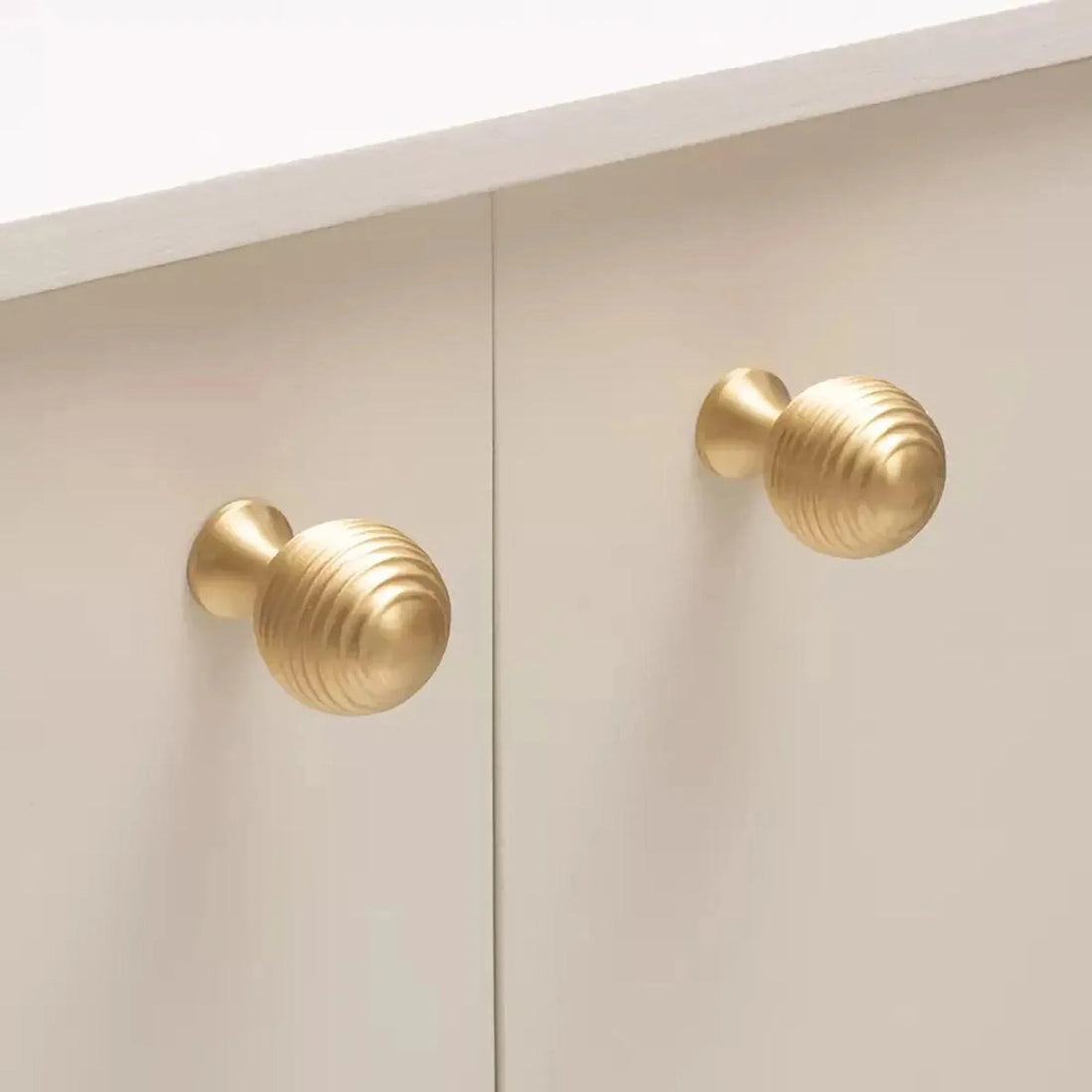 Made from high-grade brass with a brushed finish Brass knob, black knob, luxury hardware knob. Mantara, Astral Knob, B-0002