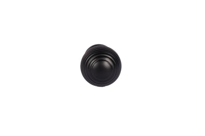 Astral knob B-0002, black brass, Dia25mm, brushed finish, for bedroom &amp; bathroom cabinets by Mantara