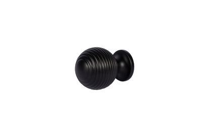 Astral knob B-0002, black brass, Dia25mm, brushed finish, for bedroom &amp; bathroom cabinets by Mantara