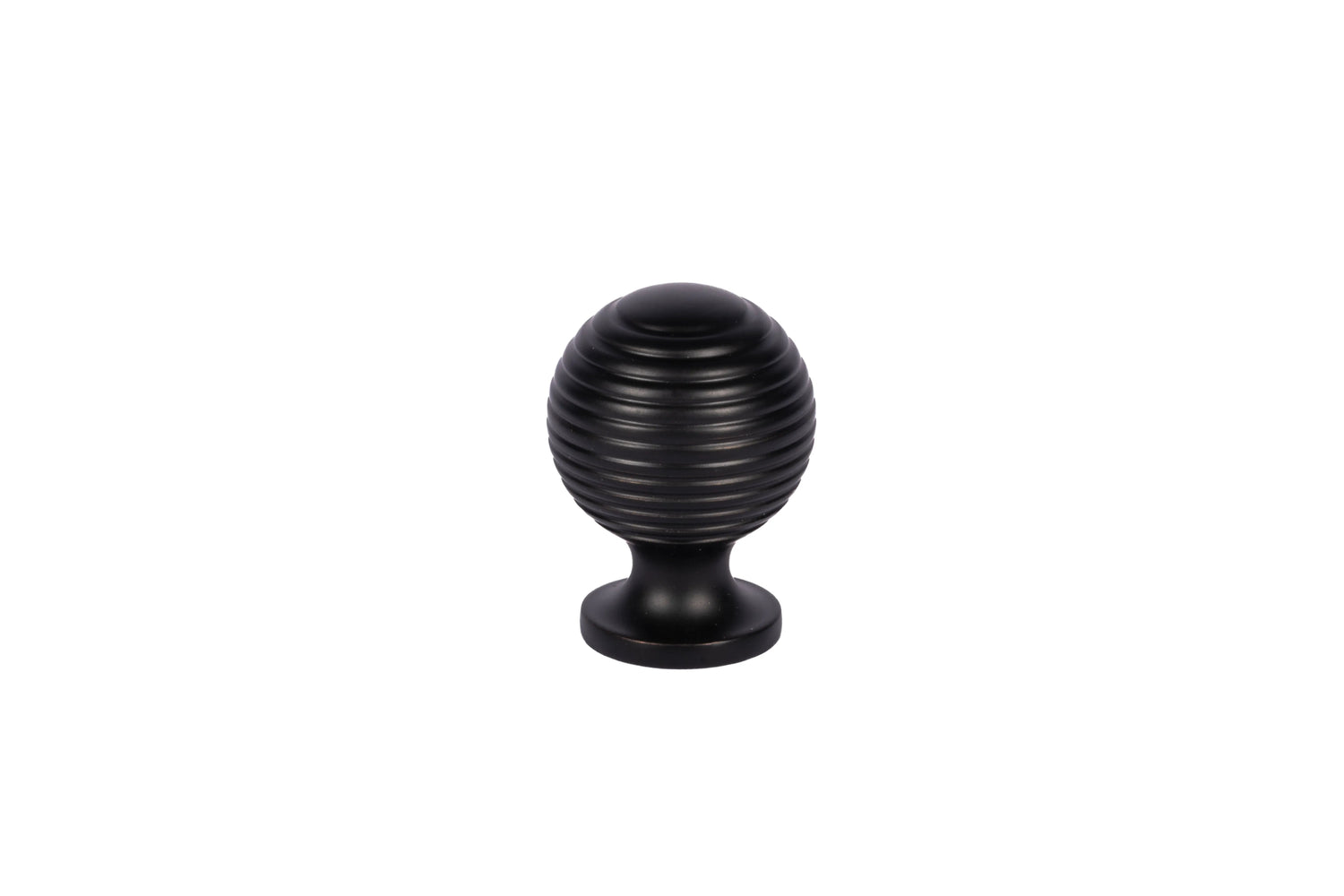 Astral knob B-0002, black brass, Dia25mm, brushed finish, for bedroom &amp; bathroom cabinets by Mantara
