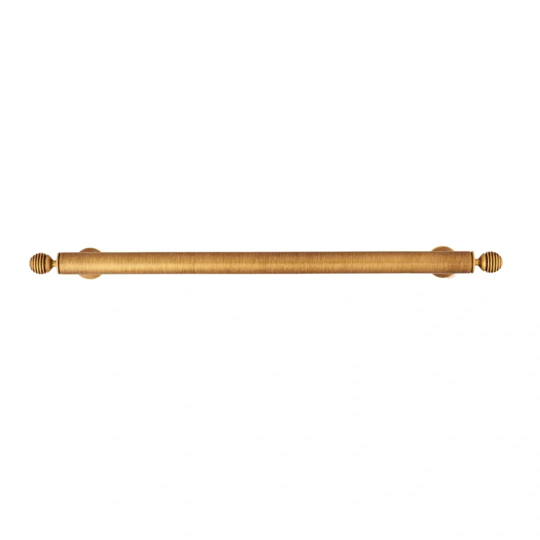 Aureate Handle B-0122 modern brass knob with handle, brushed bronze finish, sizes 55mm–380mm, for kitchen drawers &amp; wardrobe shutters by Mantara