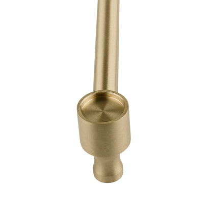 The Aurelia Handle by Mantara B-0108 is a brushed brass handle in gold, ideal for wardrobes, cabinets, and drawers.