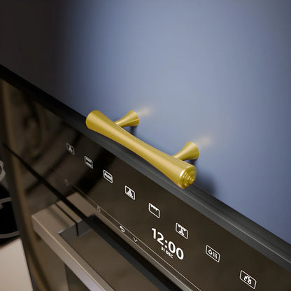 Mantara Raphael Handle B-0068 is a modern brushed brass handle in gold, ideal for kitchens, drawers, and wardrobes.