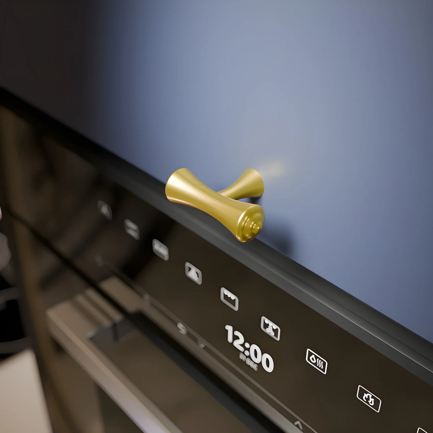 Mantara Raphael Handle B-0068 is a modern brushed brass handle in gold, ideal for kitchens, drawers, and wardrobes.