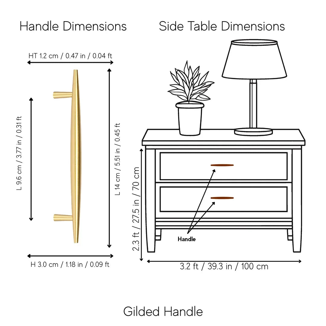 Mantara Gilded T Bar Handle B-0072 is a modern brass handle in brushed gold, ideal for wardrobes, doors, and kitchens.