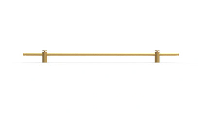 Mantara Marula Handle SKU B-0081 is a modern solid brass handle in polished gold for wardrobes and cabinets.