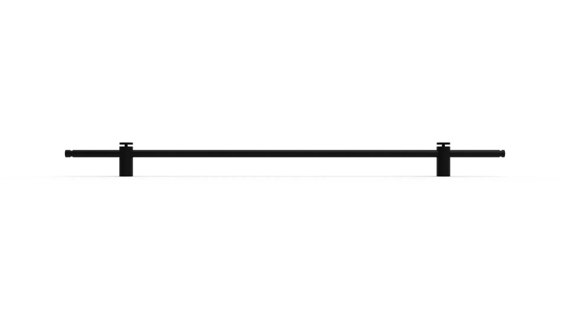 Mantara Marula Handle SKU B-0081 is a modern solid brass handle in polished black for wardrobes and cabinets.