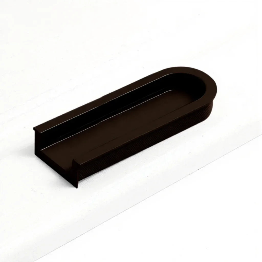 Norvia Handle AL-0026 aluminium alloy cabinet handle, brushed finish, sizes 64mm 110mm, black white green brown beige grey, for drawers &amp; wardrobes by Mantara
