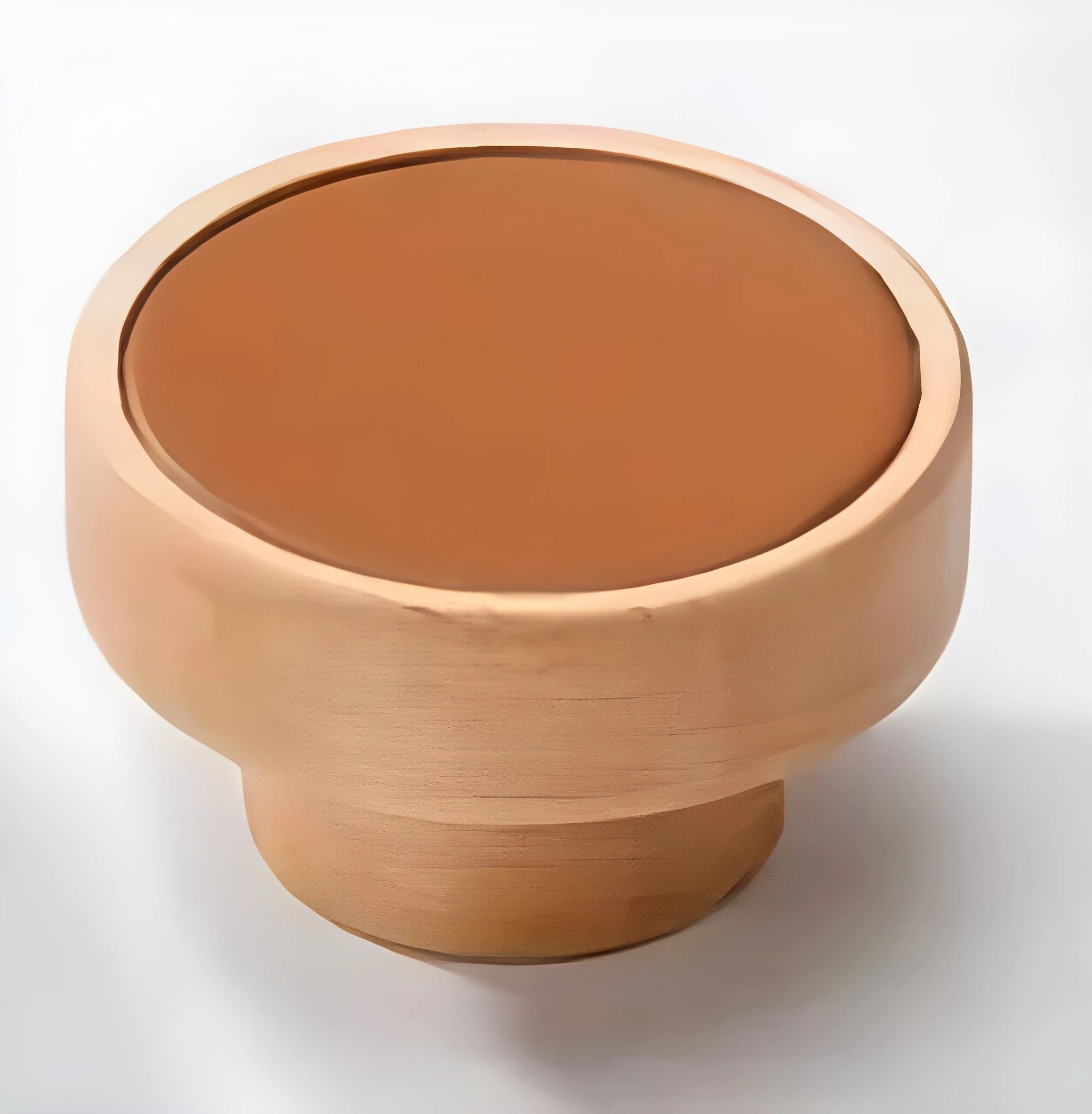 Wood round knob in beech and walnut finish by Mantara W-0040, suitable for drawers, bathroom, kids room knob.