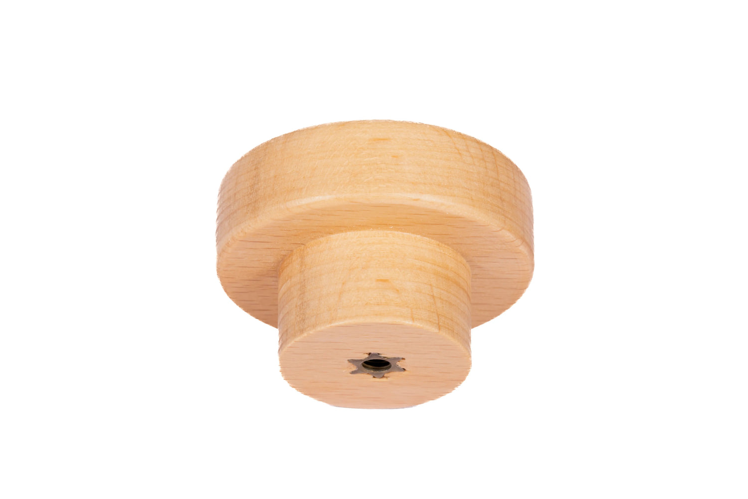 Mantara Birchwood Knob W-0040 is a modern wood knob in beech ideal for kitchen or dresser drawers.