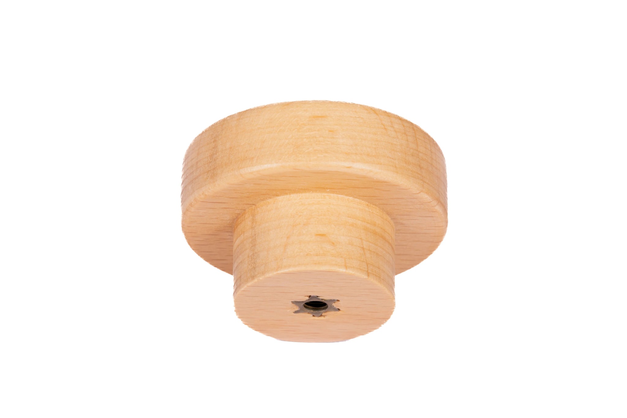 Mantara Birchwood Knob W-0040 is a modern wood knob in beech ideal for kitchen or dresser drawers.