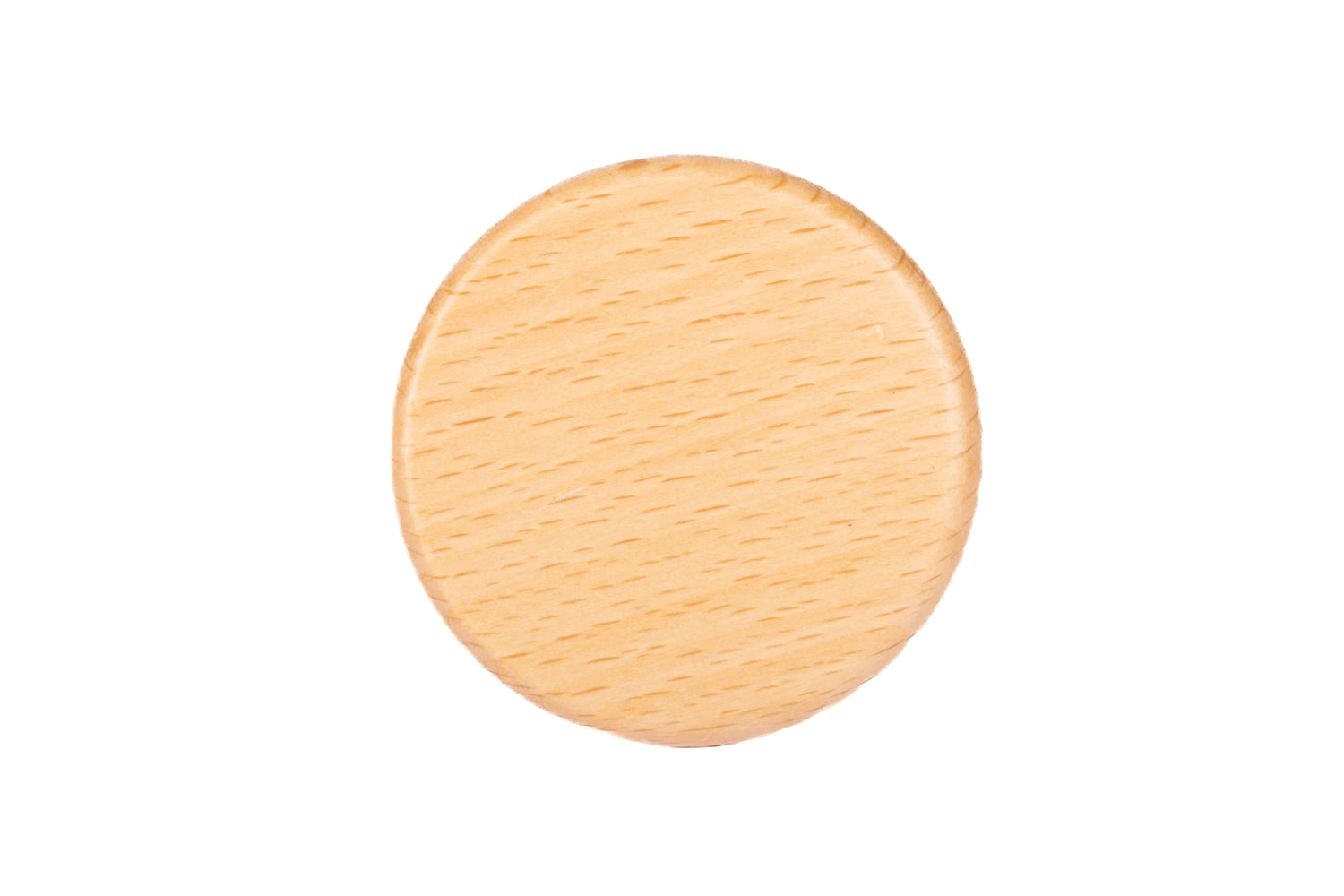 Mantara Briar Knob W-0037 is a modern wooden knob in beech  finish, ideal for kitchen and dresser drawers.