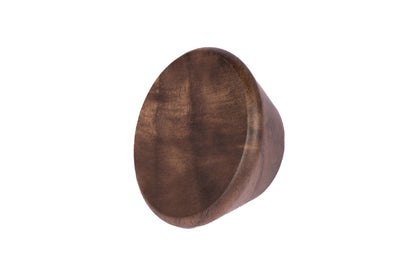 Mantara Briar Knob  W-0037 is a modern wooden knob in walnut finish, ideal for kitchen and dresser drawers.