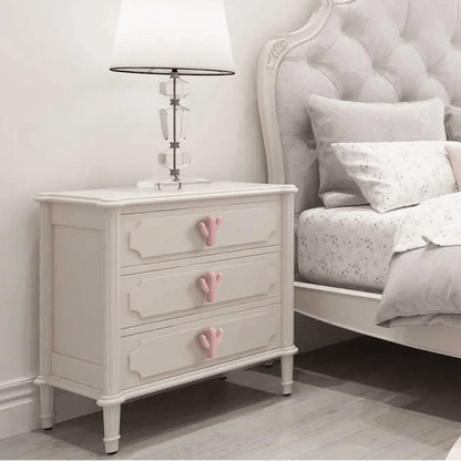 The Mantara CR-0004 Cactus Knob is a modern ceramic knob in pink with a polished finish, perfect for wardrobes, drawers, and cabinets.