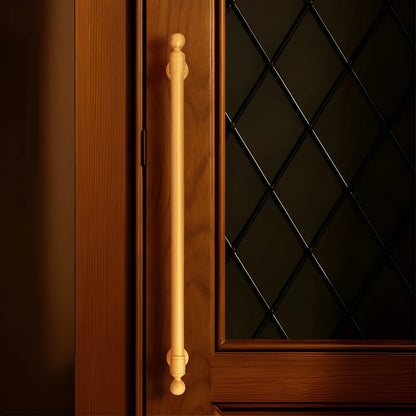 The Mantara B-0127 Caelum Handle is a modern brass handle in bronze and gold, perfect for kitchen drawers, cabinets, and furniture.