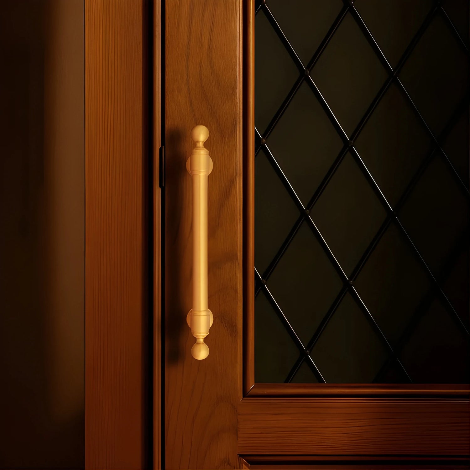 The Mantara B-0127 Caelum Handle is a modern brass handle in bronze and gold, perfect for kitchen drawers, cabinets, and furniture.