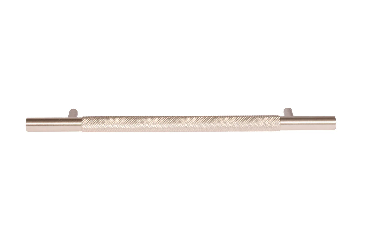 The Mantara AL-0018 Caro Handle is a modern aluminum alloy handle in gold with a brushed finish, ideal for drawers and cabinets.