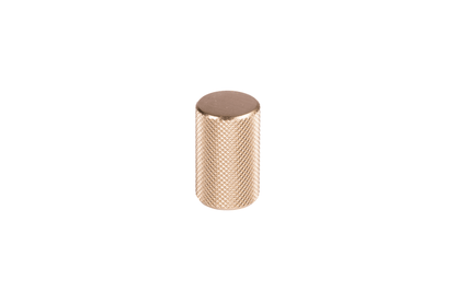 Caro knob AL-0018, gold aluminum, Dia17.2mm H28.2mm, brushed finish, for drawers &amp; dressers by Mantara