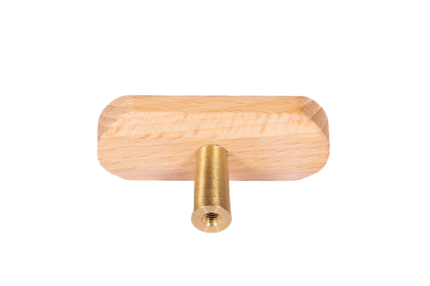 Mantara Cedric Handle W-0048 is a modern beech wood Tbar handle, ideal for kitchen drawers, dresser drawers.
