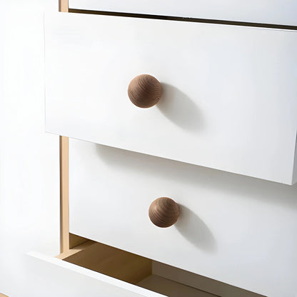 Mantara Celestial Dome Knob W-0022 is a modern wooden knob in brushed brown  ideal for drawers, cabinets, and kitchen use.