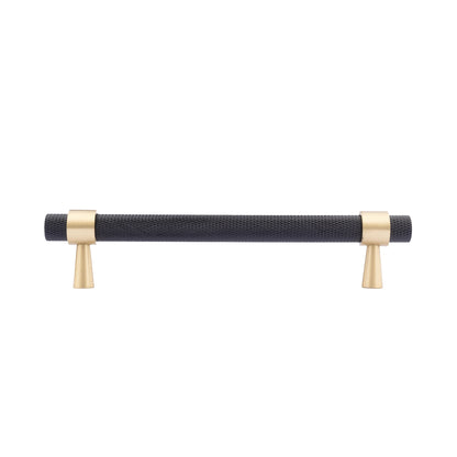  B-0064 Cleo T-Bar handle in brushed brass, sizes 50mm, 130mm, 160mm, 190mm &amp; 224mm, for kitchen cabinets, wardrobes, and drawers by Mantara.