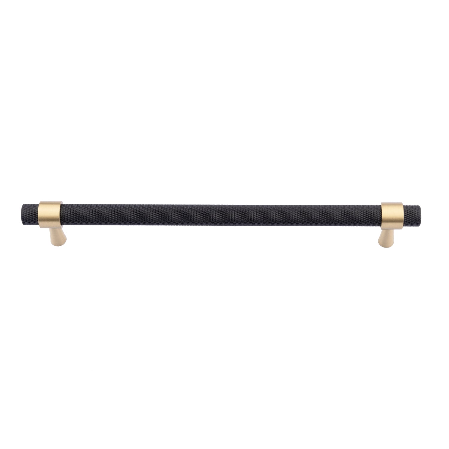  B-0064 Cleo T-Bar handle in brushed brass, sizes 50mm, 130mm, 160mm, 190mm &amp; 224mm, for kitchen cabinets, wardrobes, and drawers by Mantara.