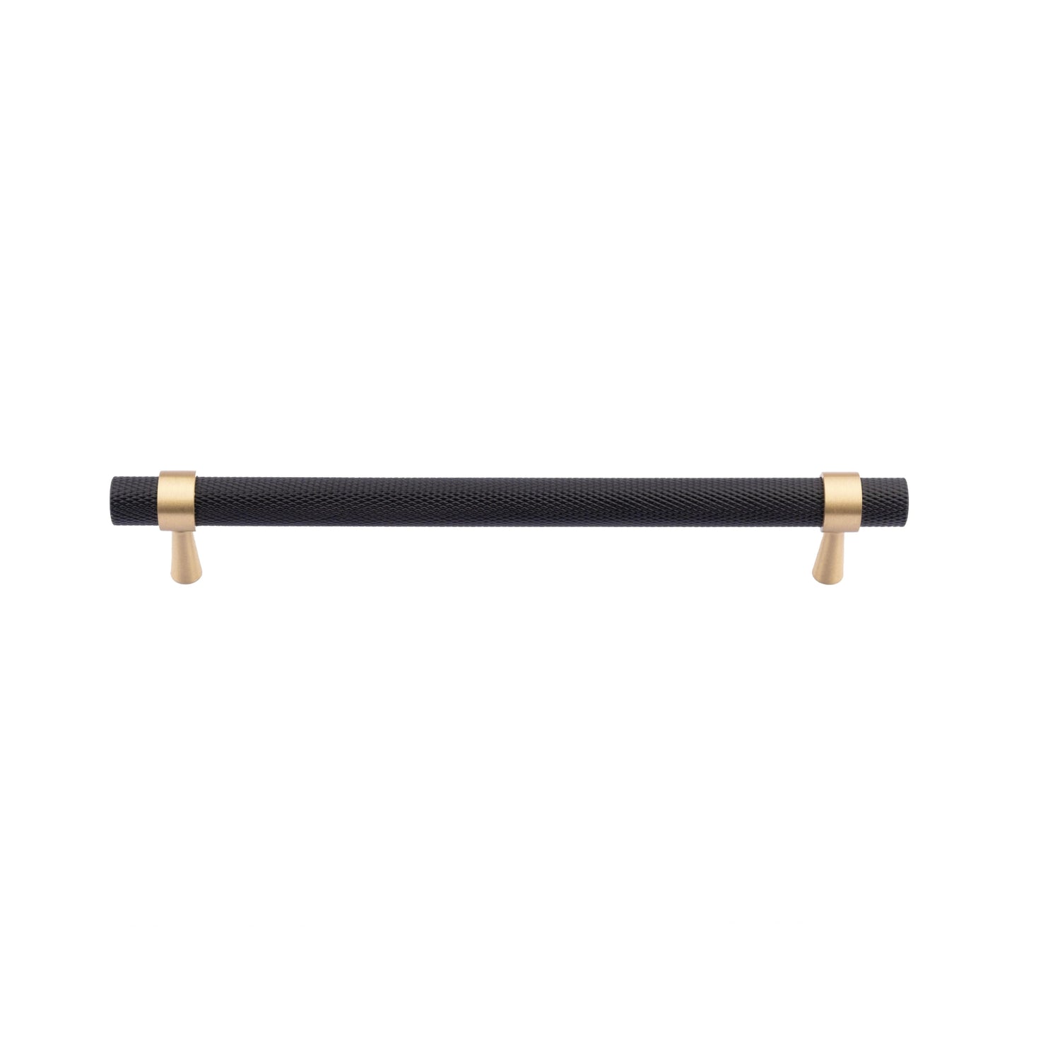  B-0064 Cleo T-Bar handle in brushed brass, sizes 50mm, 130mm, 160mm, 190mm &amp; 224mm, for kitchen cabinets, wardrobes, and drawers by Mantara.