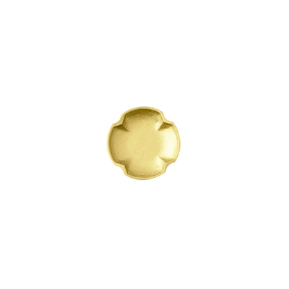 Clover knob B-0011, gold finish, Dia18mm H18mm, brushed brass, for kitchen drawers &amp; cabinets by Mantara