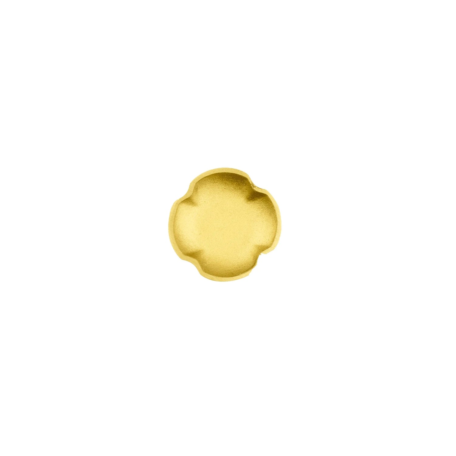 Clover knob B-0011, gold brushed, Dia23mm H20mm, for wardrobes, furniture &amp; bathrooms by Mantara