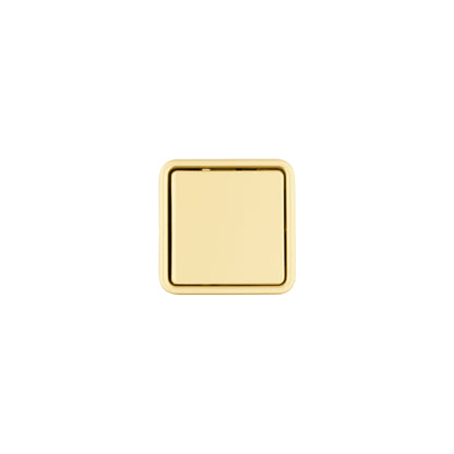 Mantara Concealed Square Handle  Z-0009 is a modern zinc alloy knob in brushed gold  ideal for drawers,dresser drawers and hooks.