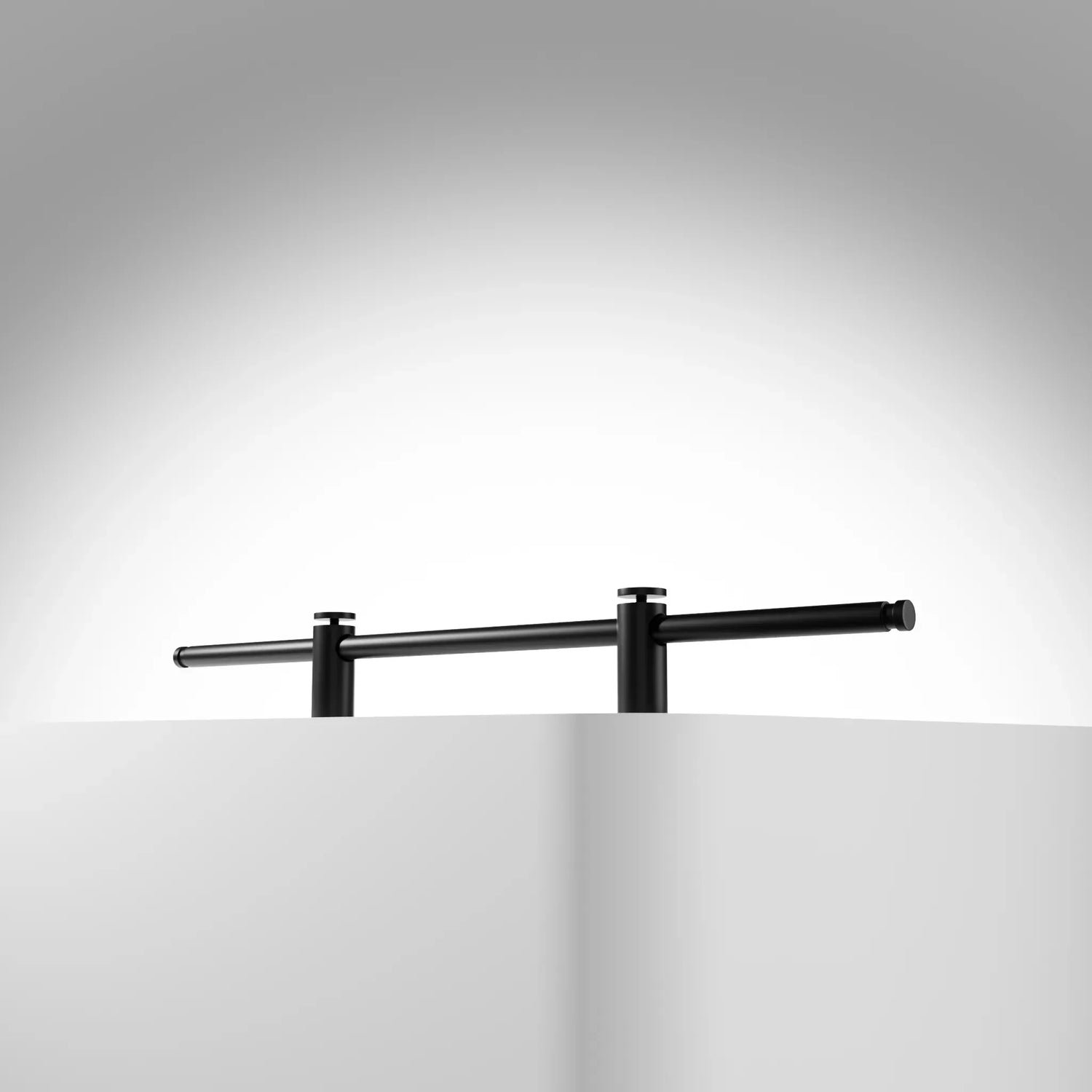 Mantara Marula Handle SKU B-0081 is a modern solid brass handle in polished black for wardrobes and cabinets.