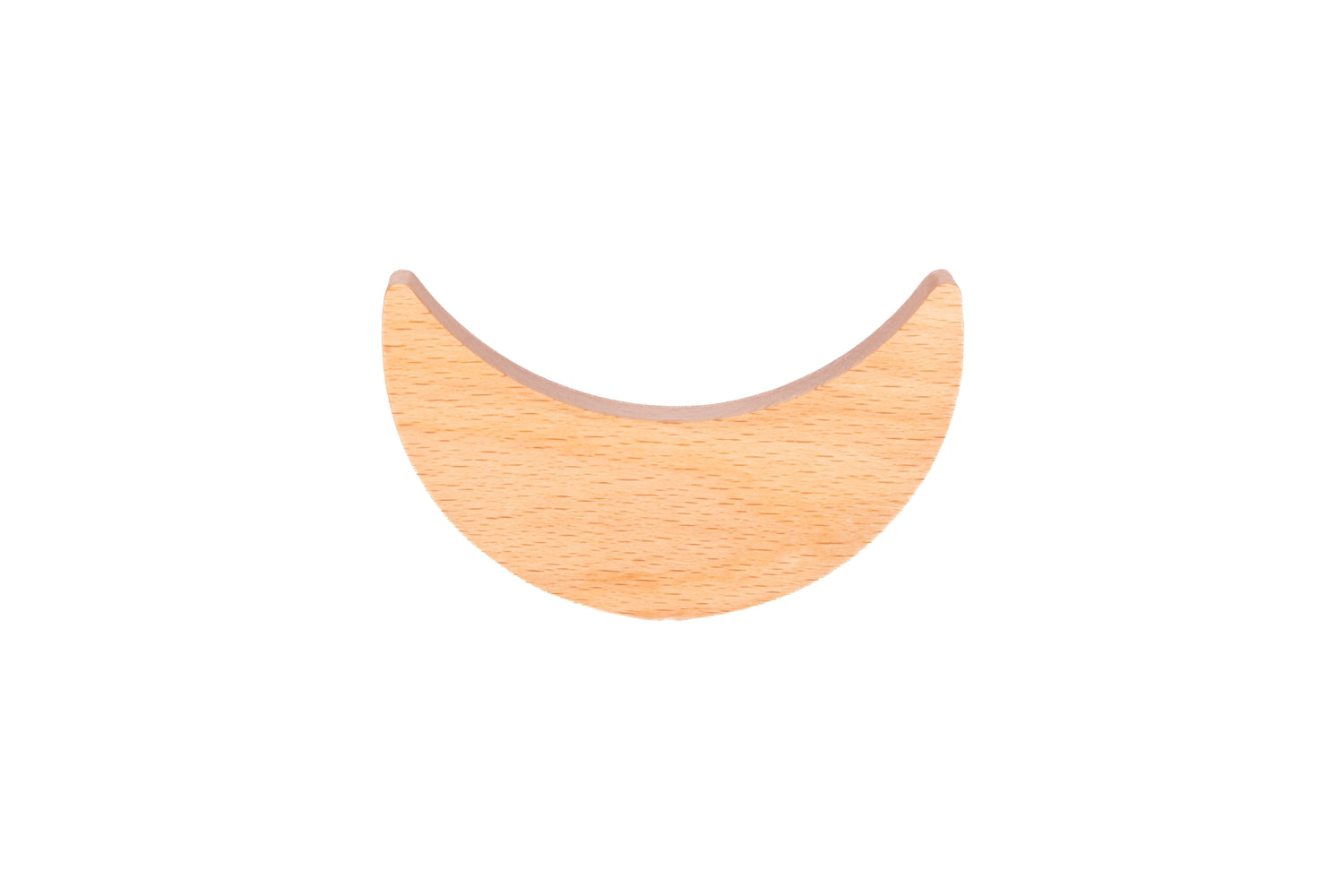 Mantara Crescent Moon Knob W-0046 is a modern beech wood knob, ideal for kitchen drawers, dresser drawers.