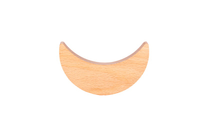 Mantara Crescent Moon Knob W-0046 is a modern beech wood knob, ideal for kitchen drawers, dresser drawers.
