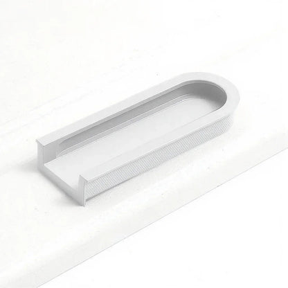 Norvia Handle AL-0026 aluminium alloy cabinet handle, brushed finish, sizes 64mm 110mm, black white green brown beige grey, for drawers &amp; wardrobes by Mantara