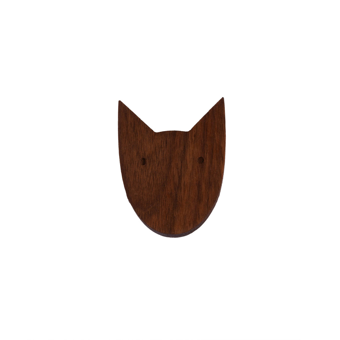 Mantara Dog Knob  W-0024 is a modern walnut  wooden knob/hook, ideal for kids’ rooms, drawers, and wardrobes.