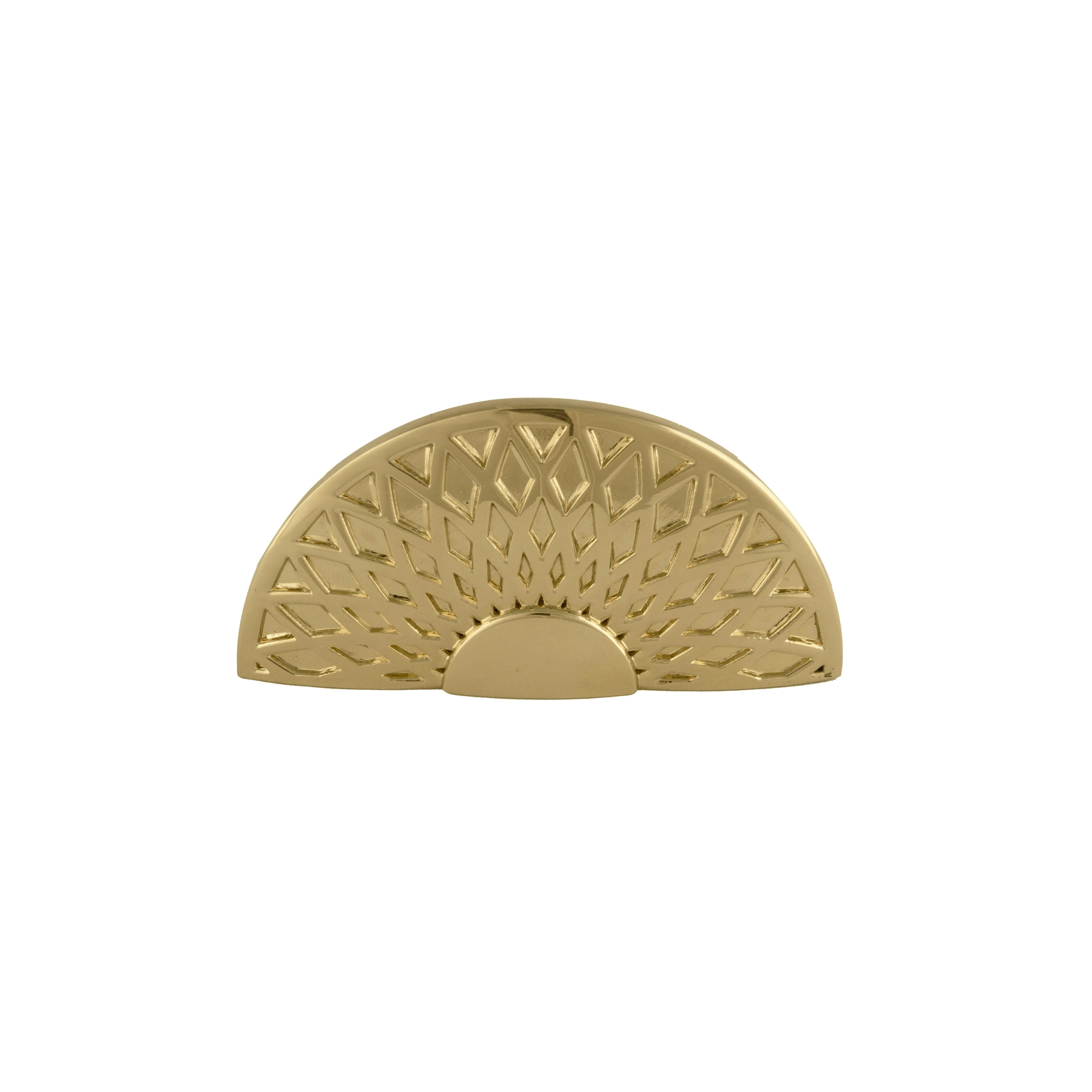 The Mantara B-0033 Drona Handle is a modern polished brass handle in gold, ideal for wardrobes, main doors, cupboards, and drawers.