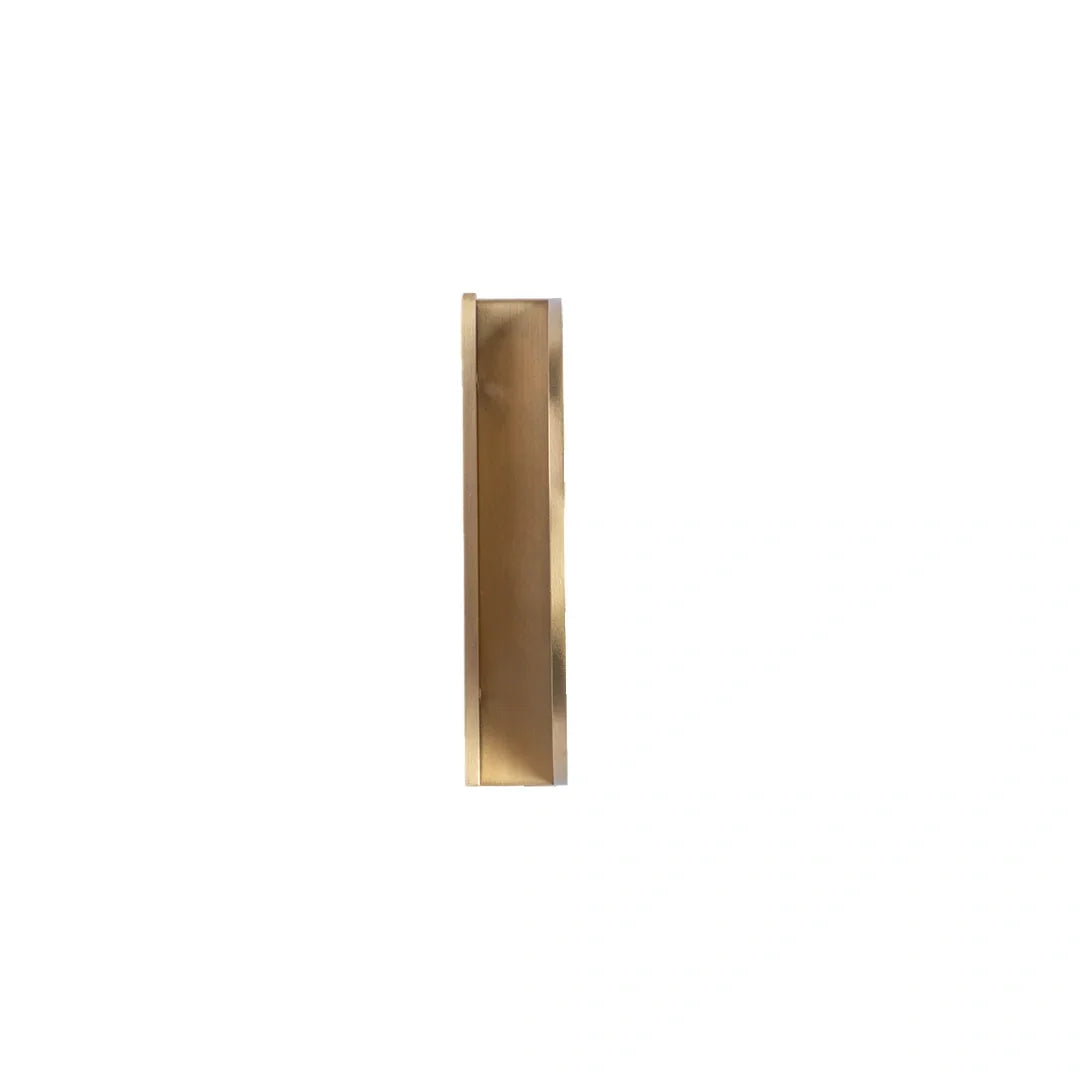 The Eliza Handle by Mantara B-0114 is a modern brushed brass handle in gold, ideal for drawers and cabinets.