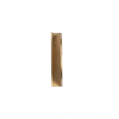 The Eliza Handle by Mantara B-0114 is a modern brushed brass handle in gold, ideal for drawers and cabinets.
