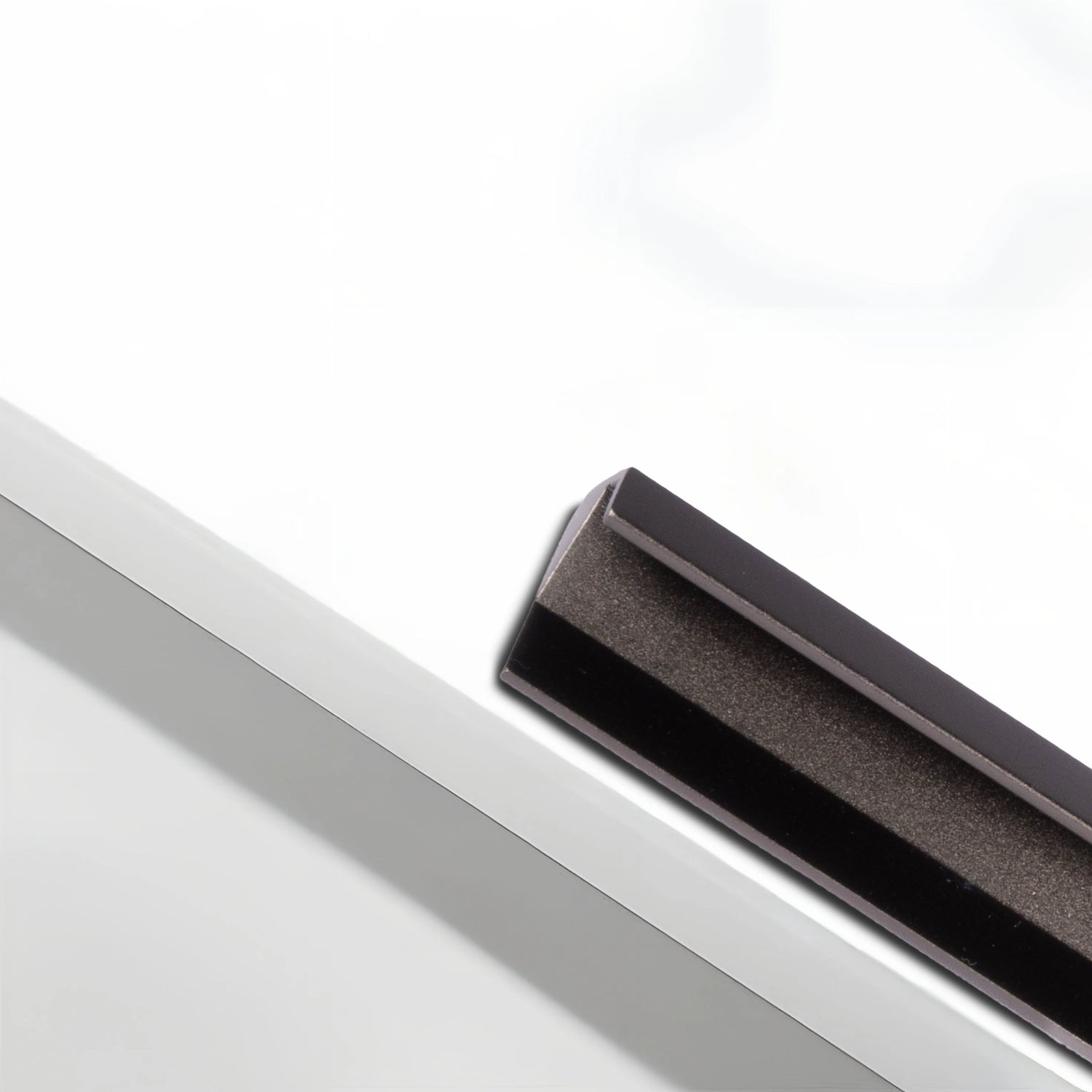 Elara handle AL-0009, grey aluminum, L1100mm CC960mm, brushed finish, for kitchen drawers &amp; wardrobes by Mantara
