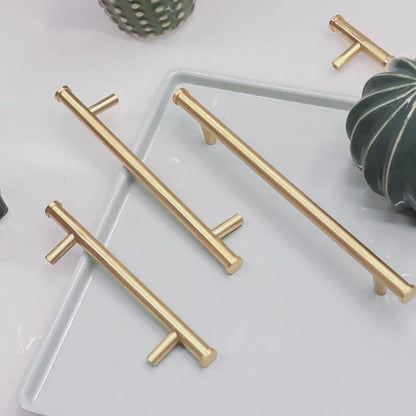 Eleanora T Bar Handle/ door Handles /cupboard handle/  wardrobe handle/ long door handle/   Gold / Brass - M A N T A R A