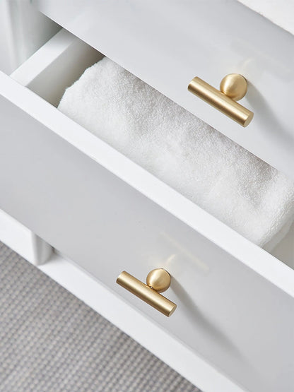 Elowen T Bar Handle Handles 50mm / Gold / Brass - M A N T A R A
