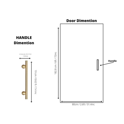 Elowen T Bar Handle Handles 50mm / Gold / Brass - M A N T A R A