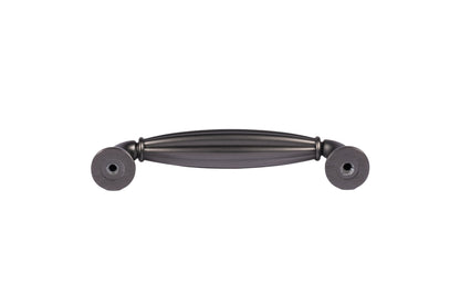 Mantara Empress Handle Z-0022 is a modern zinc alloy handle in brushed black finish, ideal for kitchen drawers, dresser drawers.