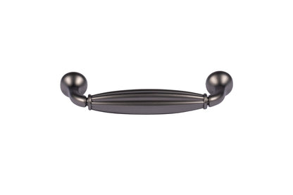 Mantara Empress Handle Z-0022 is a modern zinc alloy handle in brushed black finish, ideal for kitchen drawers, dresser drawers.