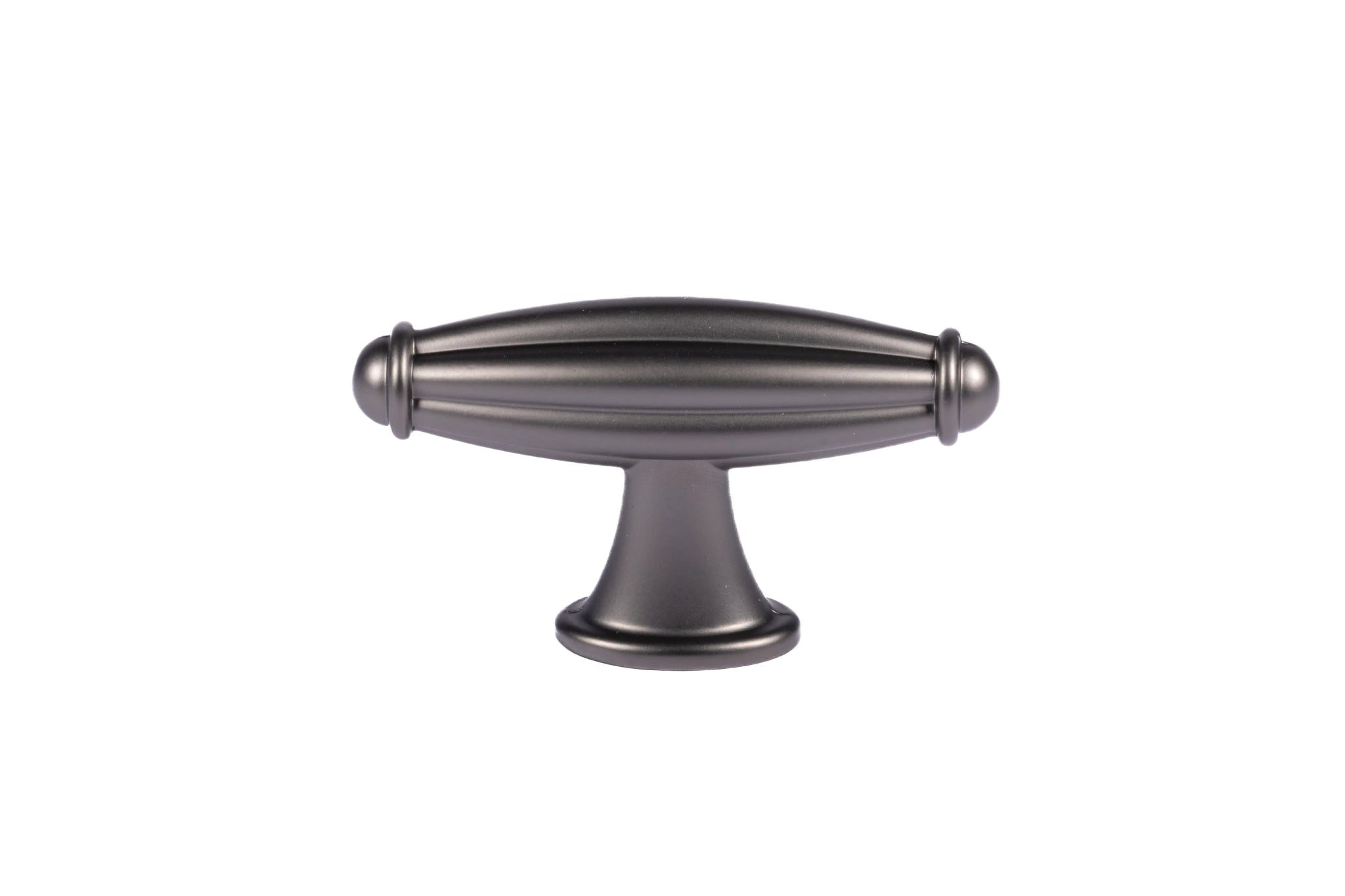 Mantara Empress Handle Z-0022 is a modern zinc alloy handle in brushed black finish, ideal for kitchen drawers, dresser drawers.
