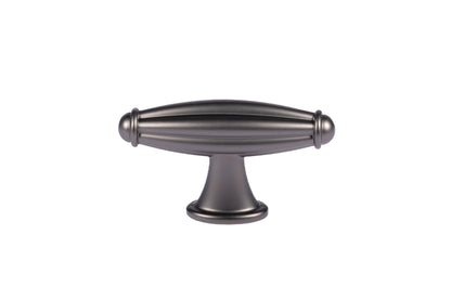 Mantara Empress Handle Z-0022 is a modern zinc alloy handle in brushed black finish, ideal for kitchen drawers, dresser drawers.